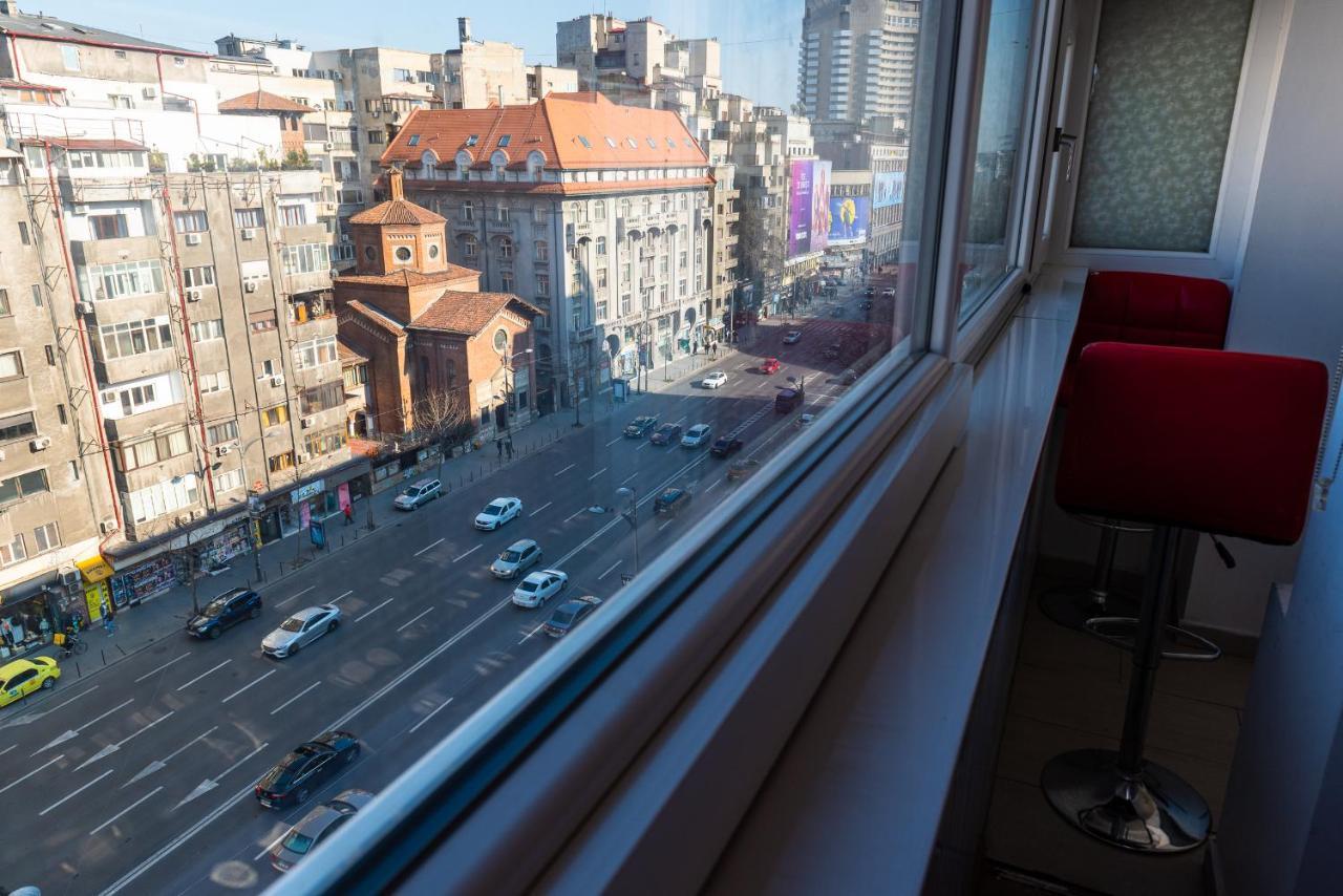 Chic 2-Room Apartment In The Heart Of Bucharest With Amazing View Exterior foto